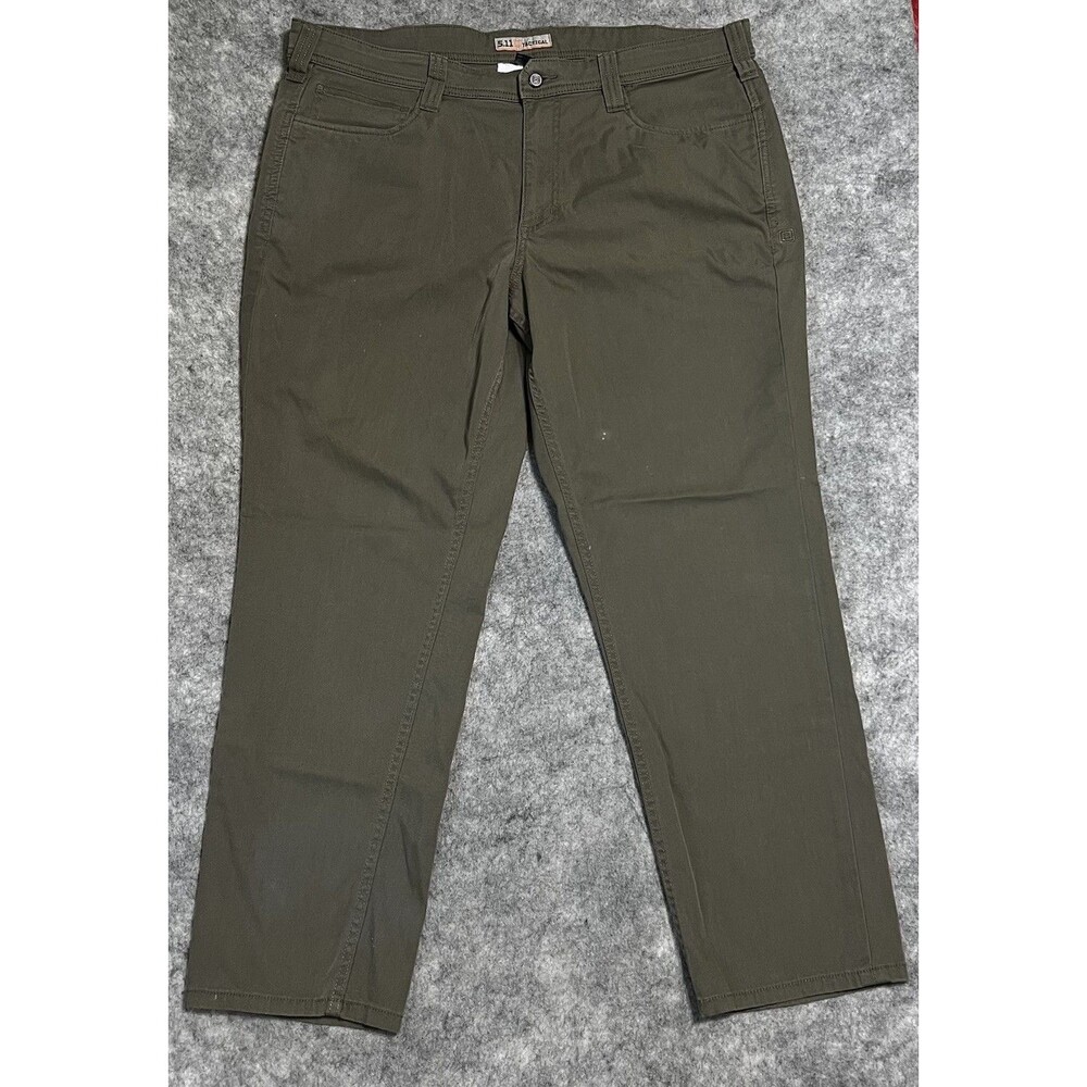 5.11 Tactical Pants Men's TAG 40 X 30 FIT 40 X 28.25 Green Utility Destroyed